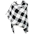 Miniatyrbild 2 av 5: 1 st  Höst- & Vinterhalsduk Klassisk Fransad Rutiga Tartan Varm Mjuk Tjock Stor Pläd Wrap Sjal Halsdukar för Kvinnor