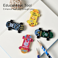 Miniatyrbillede 2 af 5: 16 stk. Skateboard-Viskelæder til Børn, 3D Søde Nyhedsviskelæder Sjove Blyantsviskelæder til Skole Klasseværelse Belønninger Festgaver