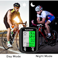 Miniatyrbillede 4 af 5: Cykelcomputer og cykelkilometertæller med ledning MPH KM/H Cykel speedometer med automatisk opvågning Cykelhastighedsmåler LCD-display & enkelt kilometertal & Multi-F