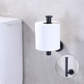 Miniatyrbillede 3 af 5: 304 Rustfrit Stål Toiletpapirholder, Sort Væghængt,