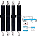 Miniatyrbillede 1 af 5: 2,5 cm 4-pak Sengestroppe, Justerbare Heavy Duty Sengestroppe, Elastiske Sengestroppe Fastgørere til Seng