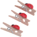 Miniatyrbilde 1 av 5: 50 stk Små Plugger Fotodekorasjonsklips Snackslukking Klips Foto Klips Snackslukking Klips Tre Marihøne Klesklyper