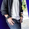 Miniatyrbilde 3 av 5: Rock Punk Gothic Mansjett Armbånd Nitter Nagler Spiker Svart Biker Mann Kvinne Justerbar