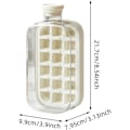Pikkukuva 1 / 5: Piece Ice Bottle - 2 in 1 Jääkompressori | Kuutiopullo kannella | Jääpalamuotti mehulle, viinille ja bourbon-cocktaileille | Jäädytetty juomanvalmistustyökalu | To