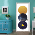 Miniatyrbilde 1 av 4: 77x200cm Dørklistremerke Trompe l'oeil-effekt 3D-tapet (Stil 23)