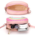 Miniatyrbild 3 av 5: 1 st  Söt Crossbody Väska för Små Flickor Toddler Rosa Regnbåge Crossbody Väska Liten Axelväska Barn Plånbok Crossbod