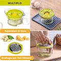 Miniatyrbillede 3 af 5: 4-i-1 Manuel Citruspresser Citron/Appelsin/Citronpresser Manuel Citruspresser Manuel Citruspresser Æggeblomme- og Hvide Separator Manuel Grøntsagsrivejern C