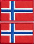 MH-2 Pack Norska flagglappar Norge flaggor broderade lappar Nej