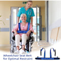 Miniatyrbild 5 av 5: Rullstolssele för vuxna äldre, justerbar rullstolsbälte överkroppsstödväst, rullstolsbälte fasthållningsremmar för patientvård, Soli