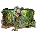 Miniatyrbilde 1 av 3: Dinosaur Forest Veggklistremerker 3D Knuste Veggklistremer Soverom DIY Kunstdekor