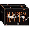 Pikkukuva 1 / 4: Lepakko-Hämähäkki Onnellinen Halloween -Pöytäliinat, 4 kpl, 12x18 tuumaa, Kausi- ja Lomapöytäliinat Ulko- ja Kotijuhliin