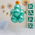 Miniatyrbillede 3 af 5: 50 balloner ballon d'hélium krom glans balloner i tyk latex
