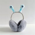 Pikkukuva 2 / 5: Sööt teokarvan korvanlämmittimet LED-valolla aikuisille ja lapsille, pojille ja tytöille, lämpimät ja pörröiset plushiset korvanlämmittimet pop-putkilla