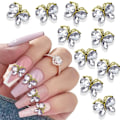 Miniatyrbild 1 av 4: 10 ST 3D Legering Fjäril Nagelberlocker Fjäril Nagelstenar Nagelstrass Glänsande Kristall Fjärilar Form Nagelkonst Berlocker Tillbehör för Kvinnor Nagel D