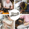 Miniatyrbilde 5 av 5: Sy-maskinbinding - Rullet sømtrykkfot - Sy-maskinbinding - Justerbar trykkfot - Sta