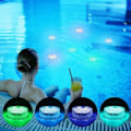 Miniatyrbilde 4 av 4: 4 stk LED-lys for boblebad, basseng, badekar. Vanntette, kan brukes i vann