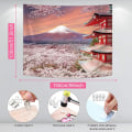 Pikkukuva 2 / 5: Japanilainen seinävaate, aasialainen Fuji-vuoren seinävaate, seinäkoriste Ja
