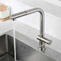 Miniatyrbillede 2 af 4: Udtrækkelig vandhane køkken enkelt koldt rustfrit stål vask d