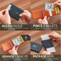 Miniatyrbillede 2 af 5: Pung med pengeklips blokerende etui mod bank hacking -