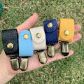 Miniatyrbillede 3 af 4: 2 STK. Hatteclips til Rejser, PU Læder Hatteclips, Hatteclips til Bagage, Multifunktionel Andenæb Hatteclips, Hatteledsager Ou