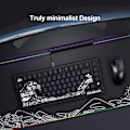 Miniatyrbilde 3 av 5: Shine Through Keycaps - PBT Dye Sub Keycap Set, Side Print Keycaps, 131 Taster Cherry Profil Tilpassede Keycaps, Wave of Kana