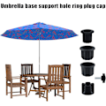 Pikkukuva 5 / 5: Pieces Sateenvarjotelineen Osat, Aurinkovarjon Jalan Lisätarvikkeet Mustalla Nupilla Kiristysvaijerilla Patio-sateenvarjon Lisätarvikkeet Patiopöydälle Parvekkeelle Takapihalle (Mus
