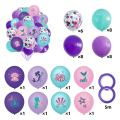 Miniatyrbillede 2 af 4: 38 stk. Havfrue Balloner med Latex Konfetti Balloner, Lys P
