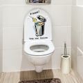 Miniatyrbild 2 av 5: Toalettstickers, Roliga Väggdekaler för Toalett, Badrum,