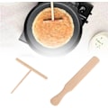 Miniatyrbillede 1 af 5: Crepe Spatel, Crepe Rake, 2 stk., Crepe Spreder, Træ Raclette Spatel, Træ Køkkenspatel