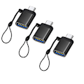 Miniatyrbillede 1 af 5: USB C til USB 3.0 Adapter (3-pak), USB-C til USB-A Hun OTG Adapter USB Type C Adapter Kompatibel med