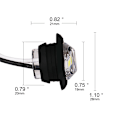 Miniatyrbillede 2 af 5: 10 stk. 3LED lastbil sidelampe LED lastbil signallamp buslampe ho