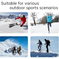 Miniatyrbild 4 av 4: 2-pack Varm Cykelhatt för Utomhus, Fleece Öronmuffar, Vindtät och Kallsäker Innerfoder (1 Svart + 1 Grå)