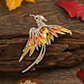 Miniatyrbillede 2 af 4: Phoenix Temperament Brosche (guld)