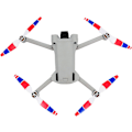 Miniatyrbillede 3 af 4: (Trefarvet) 24 stk. propeller til DJI Mini 4 Pro/Mini 3 Pro