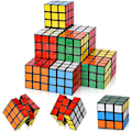 Pikkukuva 1 / 5: 16 kappaleen sarja Mini Magic Cubes 3 x 3 x 3 cm - Lahja lapsen syntymäpäivälle - jouluksi, matkapelit - fo