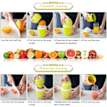 Miniatyrbillede 4 af 5: Manuel Citruspresser Citronpresser, Citronformet Dobbelt Brug Manuel Frugtpresser, Frugtpresser til Citroner/Lime/Appelsiner/Orange