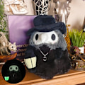 Miniatyrbilde 3 av 4: 2 stk Fluffy Plague Doctor med Glow In Dark Lantern Plysj Til
