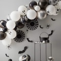 Miniatyrbillede 4 af 5: 100 stk. sorte balloner latex festballoner - 12 tommer runde