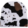 Miniatyrbillede 1 af 5: Kø-Print Beanie Hatte til Kvinder Mænd Varmt Strikket Hat Dyreprint Beanies Y2K Cap 2 Lag Vinter Leopard Print Skull Cap