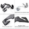 Miniatyrbilde 5 av 5: Bilkroker Universelle Bil Kjøretøy Baksete Hodegavl Henger Holder Krok Mikrofiber Lær & Rustfritt Stål for Veske Pung