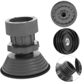 Miniatyrbillede 3 af 5: 4 stk. vaskemaskine gulvunderlag vaskemaskine hævepude stabilisator vaskemaskiner absorberende vaskemaskiner