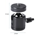 Miniatyrbilde 2 av 5: 1/4\" Skrue Stativ Mini Ball Head Mount for DSLR Kamera Camcorder 360 Graders Lysbrakett