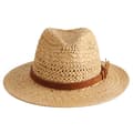 Hatt i engelsk stil, stickad i örter - present (khaki), herr och dam