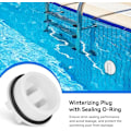 Miniatyrbillede 2 af 5: 5 stk. Vinter Pool Prop, Pool Prop, Pool Skimmer Prop, Pool Return Prop Gevindede Pool Slange Propper med O-Ring til Pools og