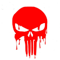 Miniatyrbillede 4 af 5: 4 Pak Carved Ghost Carving Bilsticker Punisher Rider Bleeding Skull Sjove Bilsticker Reflekterende Bilsticker