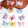 Miniatyrbillede 4 af 5: 10 stk. Sommerfugl Hårspænder Glitter Barrettes Sommerfugl Snap Hårspænder til Piger Kvinder Hårtilbehør (Sommerfugl)