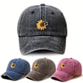 Miniatyrbillede 5 af 5: Retro Rainbow Flag Denim Cap, Fotofarve, One Size