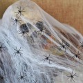 Pikkukuva 2 / 5: Tekohämähäkinseitti Halloween-juhlan ulkokoriste