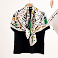 Miniatyrbilde 3 av 5: （fargerik）Silkeliknende Hodeskjerf for Kvinner - Satin Stort Hårskjerf - 35\" Kvadratisk Silke Hår Wrap for Søvn