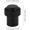Miniatyrbilde 4 av 4: Gulvmontert dørstopper i rustfritt stål 4,5 cm Dørstopper Dørblokk (Pakke med 4)